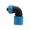 FULAIERGD 2pcs ABS 1/2" Hose Manifold Quick Coupling 90° Button
