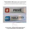 AUA SIGNALETIQUE - Plaque de porte Aluminium brossé imprimé AluSign