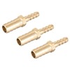 sourcing map Hose ID Brass Reducer Barb Hose Connection Adapter