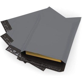 ezkart | Pack of 25, Mixed Bags |Strong Plastic Grey Mailing Postal Bags with Various Sizes [Use in Parcel, Delivery, Shipping, Mail, Package] | Waterproof Plastic Envelopes, (Pack of 25, Mixed Bags)