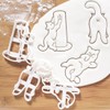 Cat Cookie Cutters, Plastic Cookie Cutter, 3D DIY Fondant Cookie