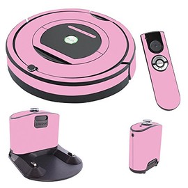 MightySkins Skin Compatible with iRobot Roomba 770 Robot Vacuum - Solid Pink | Protective, Durable, and Unique Vinyl Decal wrap Cover | Easy to Apply, Remove, and Change Styles | Made in The USA