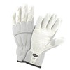IRONCAT 9076 Grain Buffalo Leather Gloves – White, Medium Foam