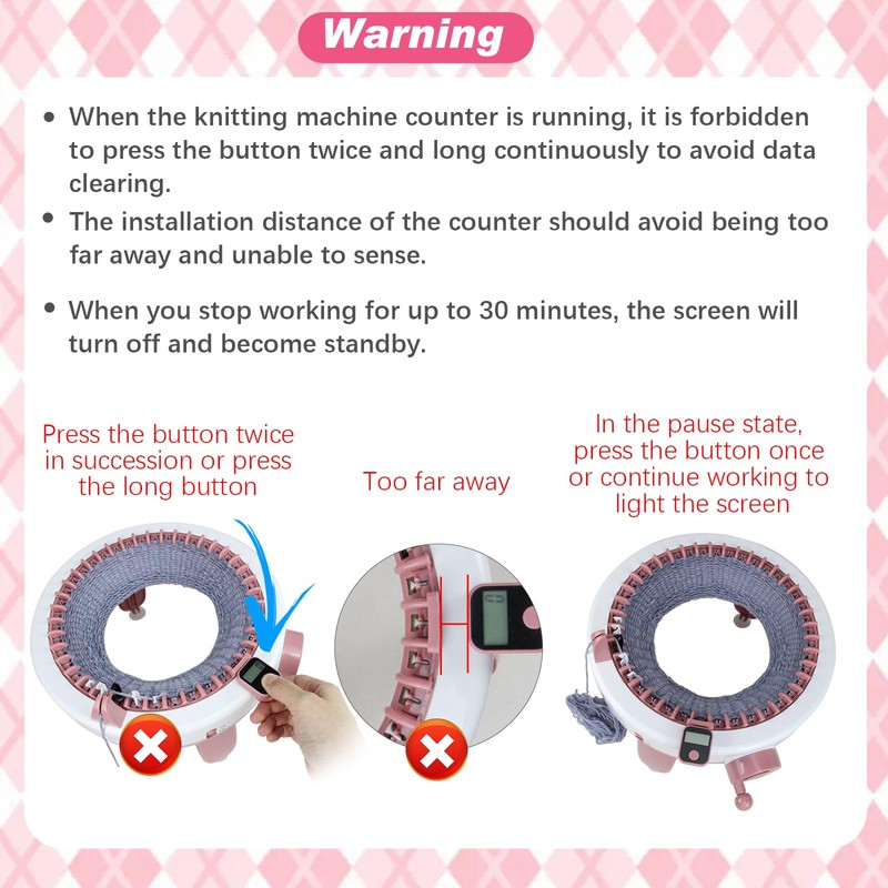 Knitting Machine Counter, Heyseri Row Counter for Knitting Machine -