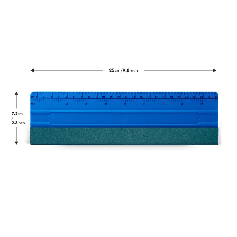 FOSHIO 10 Inch Felt Squeegee for Vinyl wtih Ruler 25CM
