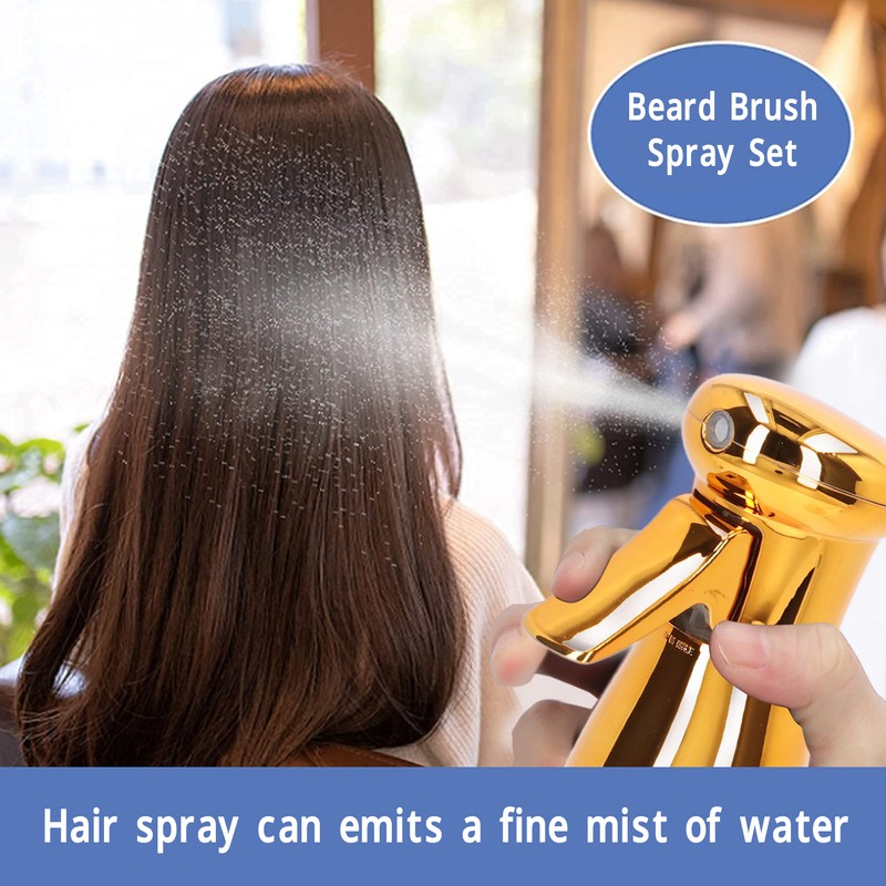Beard Brush 300ml Spray Bottle Set Ultra Fine Spray Beard