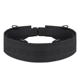 BOMTURN Tactical Molle Belt Military Duty Belt,w/Hook Lining Nylon Quick Release Rigger Belts for Police Law Enforcement