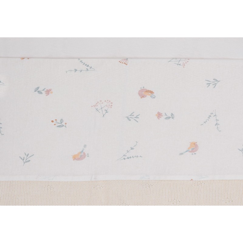 Jollein Bettlaken Wiege - Lovely Birds - 75x100cm - Für