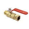 Joywayus Brass Garden Hose Shut Off Valve Full Flow, 3/4"GHT