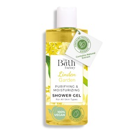 The Bath Factory Shower Gel for Body Wash | 100% Vegan & Contains Natural Linden Extract | Moisturizing Liquid Soap as Bath Products for Men & Women | 13.5 Fl Oz