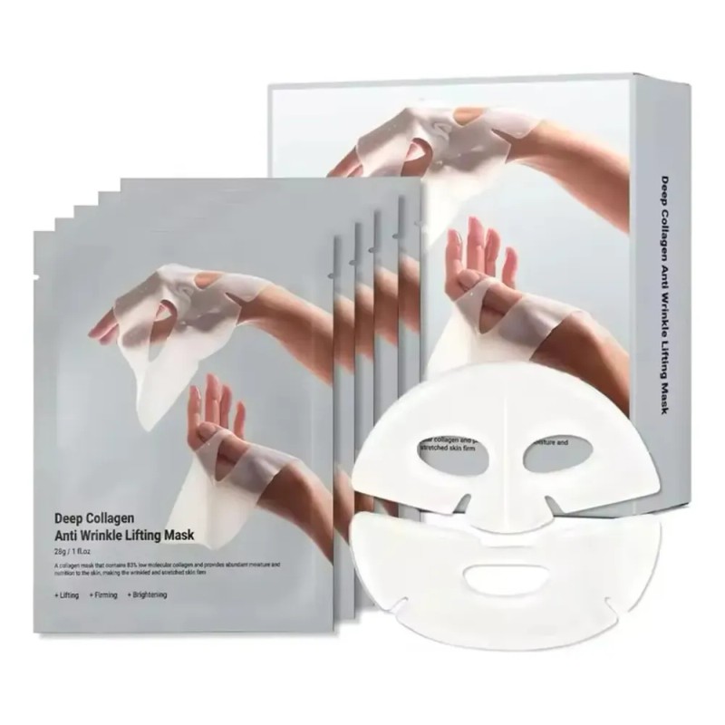 Mascarilla Facial Nocturna Hidratante Colágeno Kit 2pz