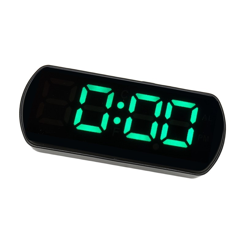 LED Clock Dual Mode Auto Dimming Temperature Display Snooze Function