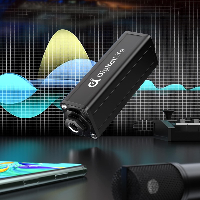 DigitalLife GLI-635 | Single-Channel 6.35mm Ground Loop Noise Isolator (Hum