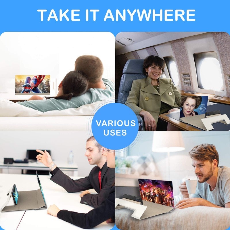 ORETECH Phone Screen Magnifier, 12" 3D Foldable Smart Phone Screen