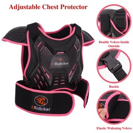 Kids Dirt Bike Gear Motorcycle Armor, Kids Chest Protector Motocross Motorcycle Protective Gear Body Armor Vest Knee Guards and Elbow Full Body Protection Set for Cycling Skateboard MTB ATV (Green)