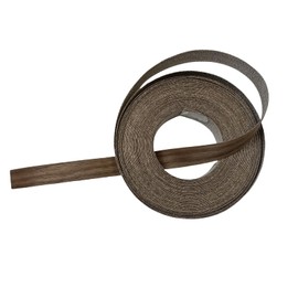 ebpsneer Real Black Walnut 7/8'' ×50' Wood Veneer Edge Banding Tape,Preglued Iron On Veneer Edging-Plywood Backed with Hot Melt Adhesive-Flexible Wood Veneer Strips for Furniture Cabinet Repair