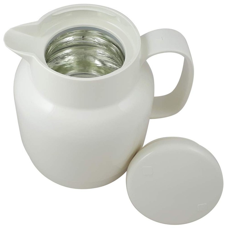 Helios Mondo Kunststoff-Isolierkanne, weiß, 1,3 Liter