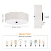 CALOKES Flush Mount Ceiling Light Fixture, 13" Close to Ceiling