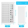 Pack of 2 Checklist Memo Plastic Board, Removable Reusable Memo
