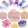 Face & Body Glitter Gel | Multi-Purpose Sparkle for Festivals,