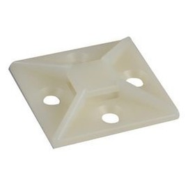 Cable Tie Base 38x38mm NAT 100/PK | Cable Management Ties Accessories 100 Pack - ACTB38N