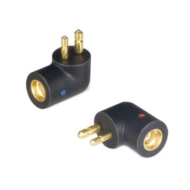 okcsc MMCX Cable Connector Work for MMCX Cable Connected to Etymotic ER4P ER4B ER4S ER4PT ER6I Earphone Compatible for Etymotic Series Earphone in Curved Shape Black