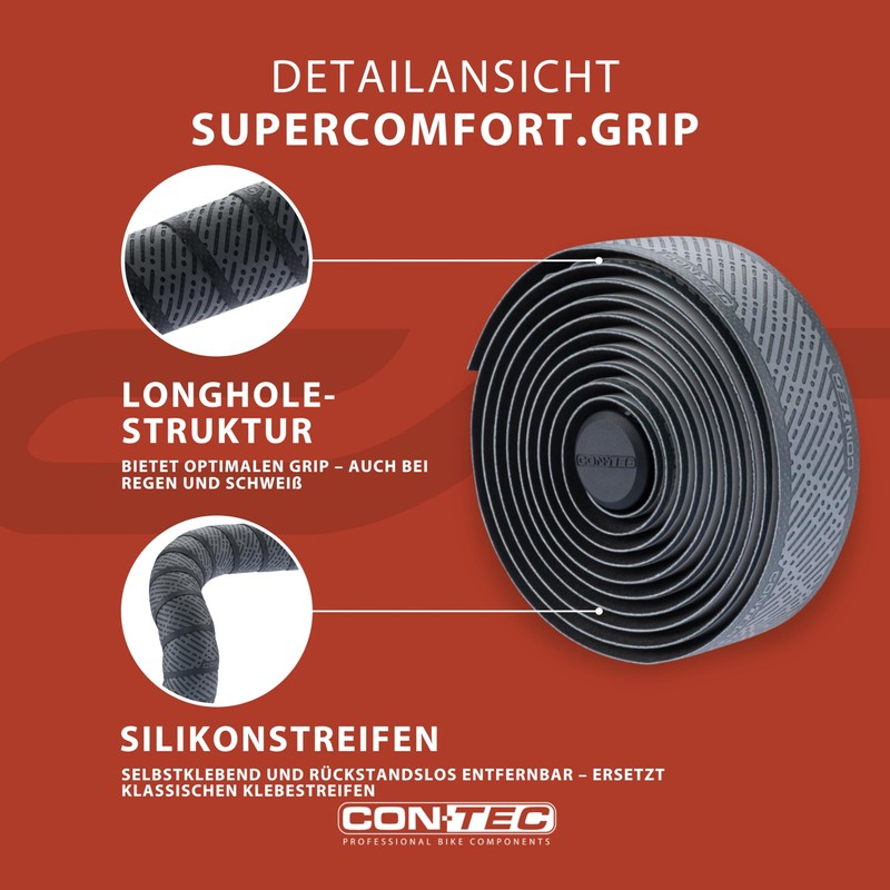 CONTEC Ct Supercomfor T.Grip 03199615 Handlebar Tape 200 mm Grey
