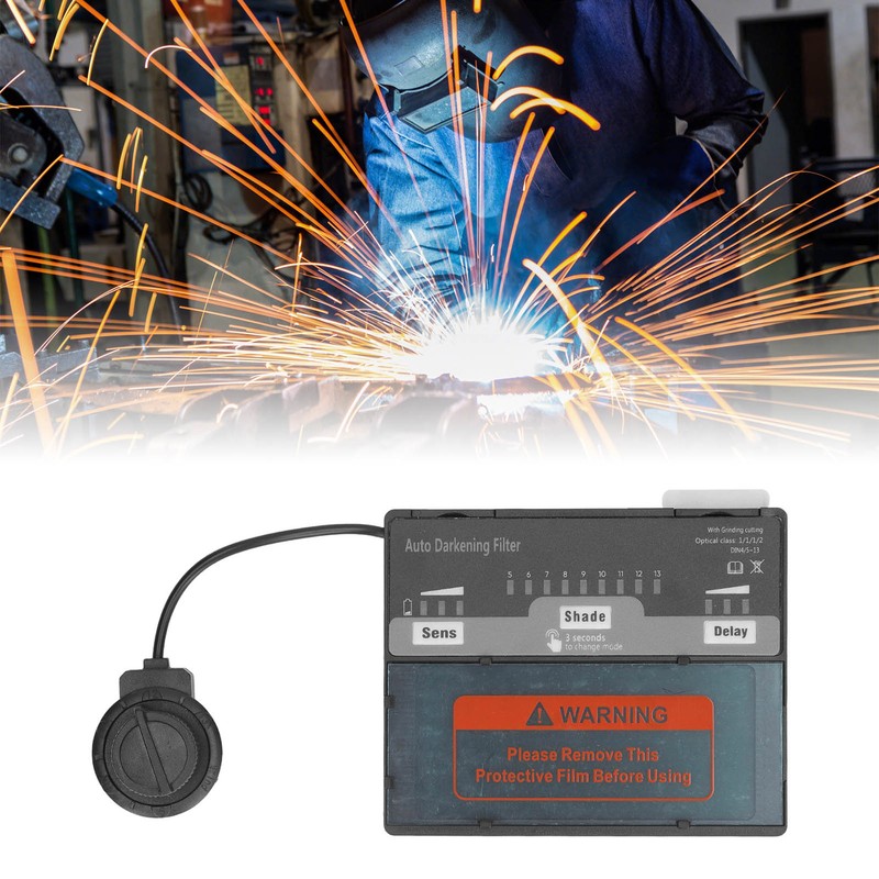 Auto Darkening Filter Welding Cover Adjustable Solar Helmet Lens Big