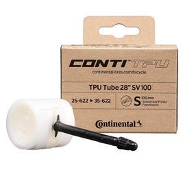 Continental TPU Inner Tube Presta Valve 100mm - Ultra Lightweight Bicycle Tube for Road, Gravel & Performance Cycling High Puncture Resistance, Compact & Durable Design