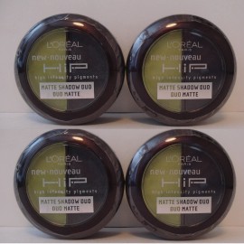 L'Oreal 4 Loreal HIP Matte Eye Shadow Duo # 307 Perky Each 0.08 oz (Sealed)