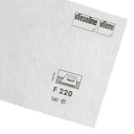 Vlieseline/Vilene Interfacing Iron On - Medium F220 / 304 - White - Per Metre