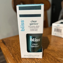 bliss New Bliss Clear Genius Clarifying Liquid Face Peel AHA+BHA+PHA Blend 1.0 fl oz