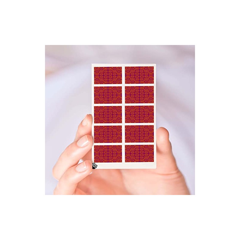 Retro 60's Pink Pattern Clear Water-Slide Nail Designs