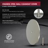 Supply Giant DD010S-W2 Wall Cleanout Cover Plate, 10-Inch, Stainless Steel,