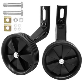 Litoexpe Bicycle Auxiliary Wheel Accessories For 12 Inch, Bicycle Training Wheels is Suitable Variable Speed and Single Speed Kids Bike, Black