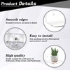 KUBDPQOR Versatile Acrylic Wall Shelf – Perfect Floating Shelves for