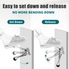 TOKPLNU Kick Down Door Stop, 4 Inch Heavy Duty Kick