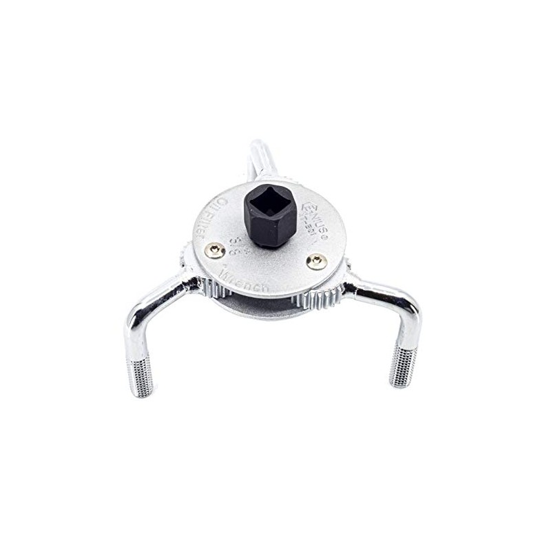 Genius Tools 3/8" Dr. Three-Legged Adjustable Metal Oil Filter Wrench