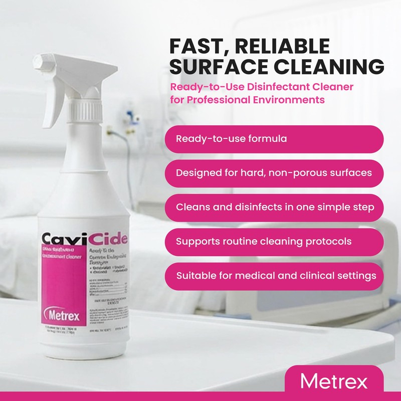 Metrex CaviCide Surface Disinfectant Cleaner Spray, 24 Oz – Ready-to-Use