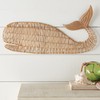 BLACK FOREST DECOR Wrapped Rattan Whale Wall Art