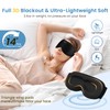 Xkimos 3D Contoured Sleep Headphones, Sleeping Eye Mask with 5.4