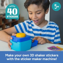 Educational Insights 3D Sticker Maker Kit - Arts and Crafts for Kids Ages 4-8, Make Your Own 3D Stickers, Sticker Making Machine, DIY Puffy Stickers for Kids, Mess-Free Toddler Craft Kit