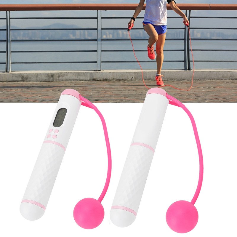 Skipping Rope Electronic Counting Jumping Rope Sports Exercise Fitness Equipment(White