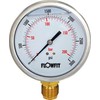 Flowfit Hydraulic Pressure Gauge, Glycerine Filled, 100mm Dial Size, Rated