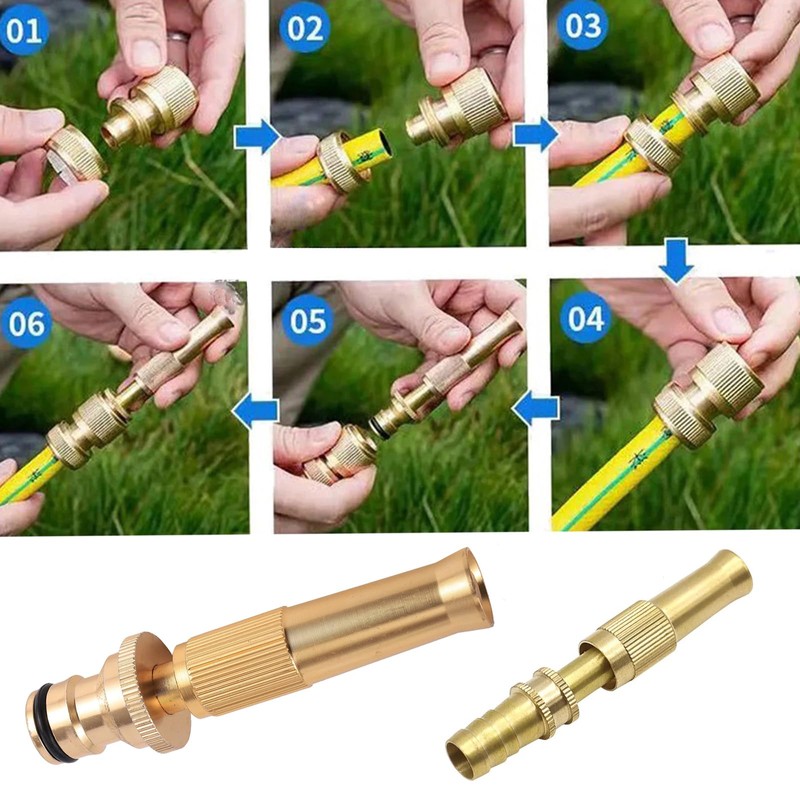 RecDec 2 Pack High Pressure Hose Nozzle with Quick Connect