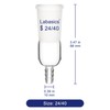 Labasics Inlet Adapter, Borosilicate Glass with 24/40 Standard Outer Cut