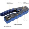 RJ45 Crimp Tool Kit Pass Thru Ethernet Crimper for Cat5e