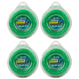 Cyclone CY080D1/2 0.080" x 200' String Trimmer Line, Green - 4 Pack