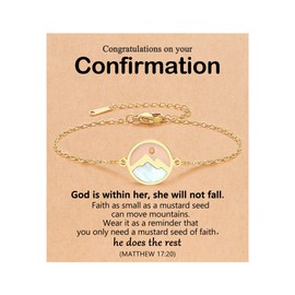 Eryuor Confirmation Gifts for Teen Girls Teenage Catholic Confirmation Sponsor Gift Ideas Decorations Bracelet