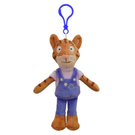 BANDAI Adorable Frankie Clip On Toy, Soft 13cm Teddy Keychain, Cute Pocket Clip, Soft Plush Character for Girls and Boys